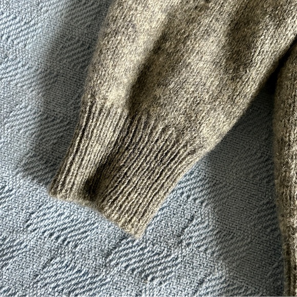 Shetland wool argyle cardigan vintage Sz small preppy librariancore academia - Picture 10 of 11